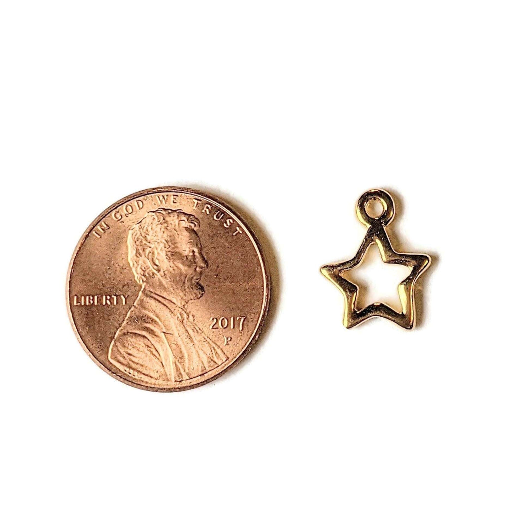 Gold Small TierraCast® Star Charm