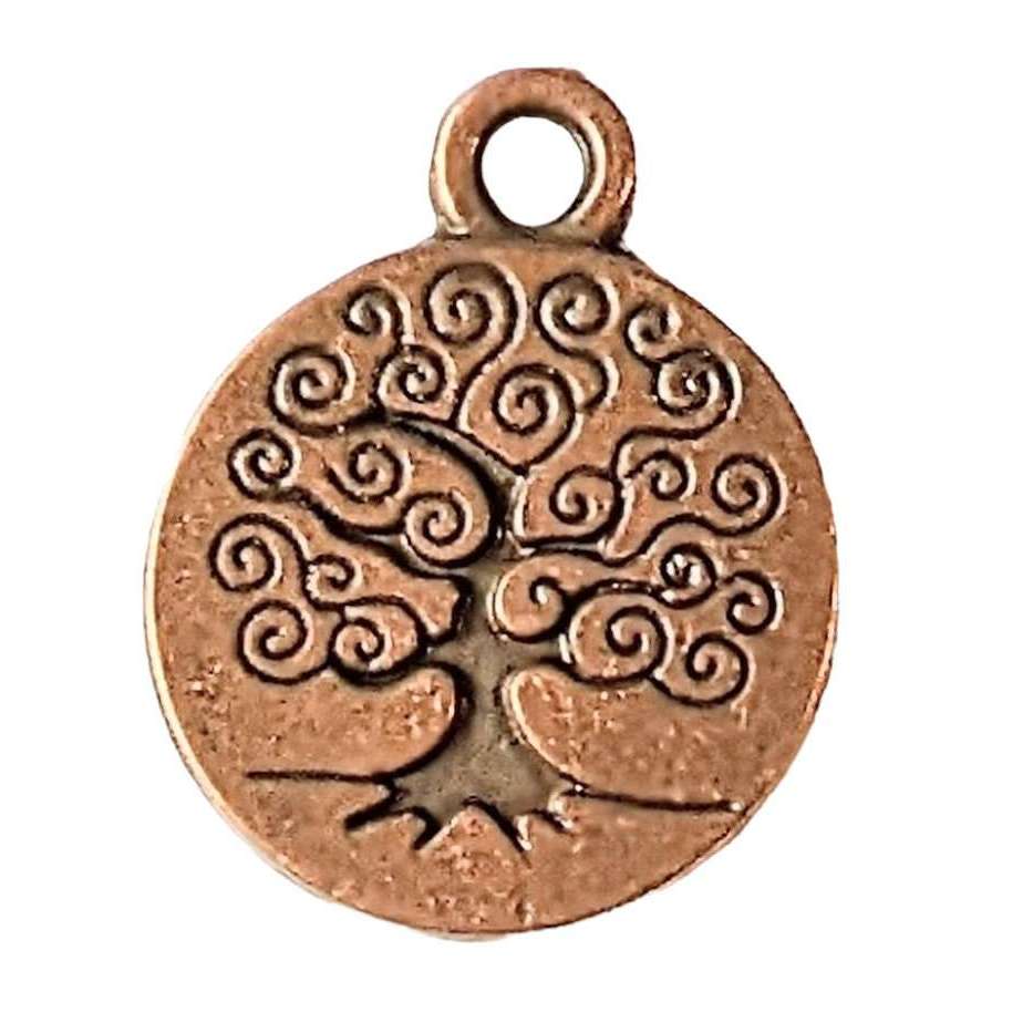 Antique Copper Tree of Life Charm
