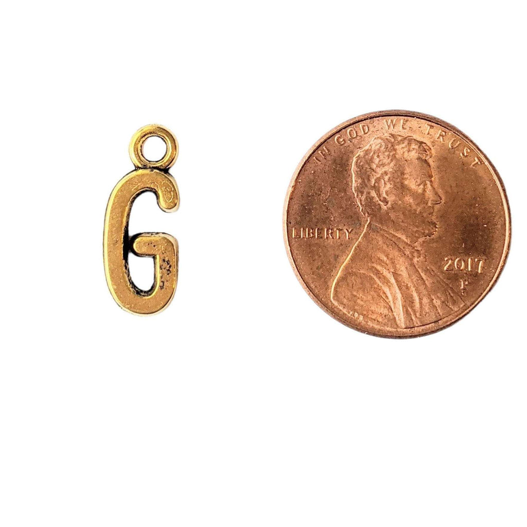 Gold Initial Charm - Letter G