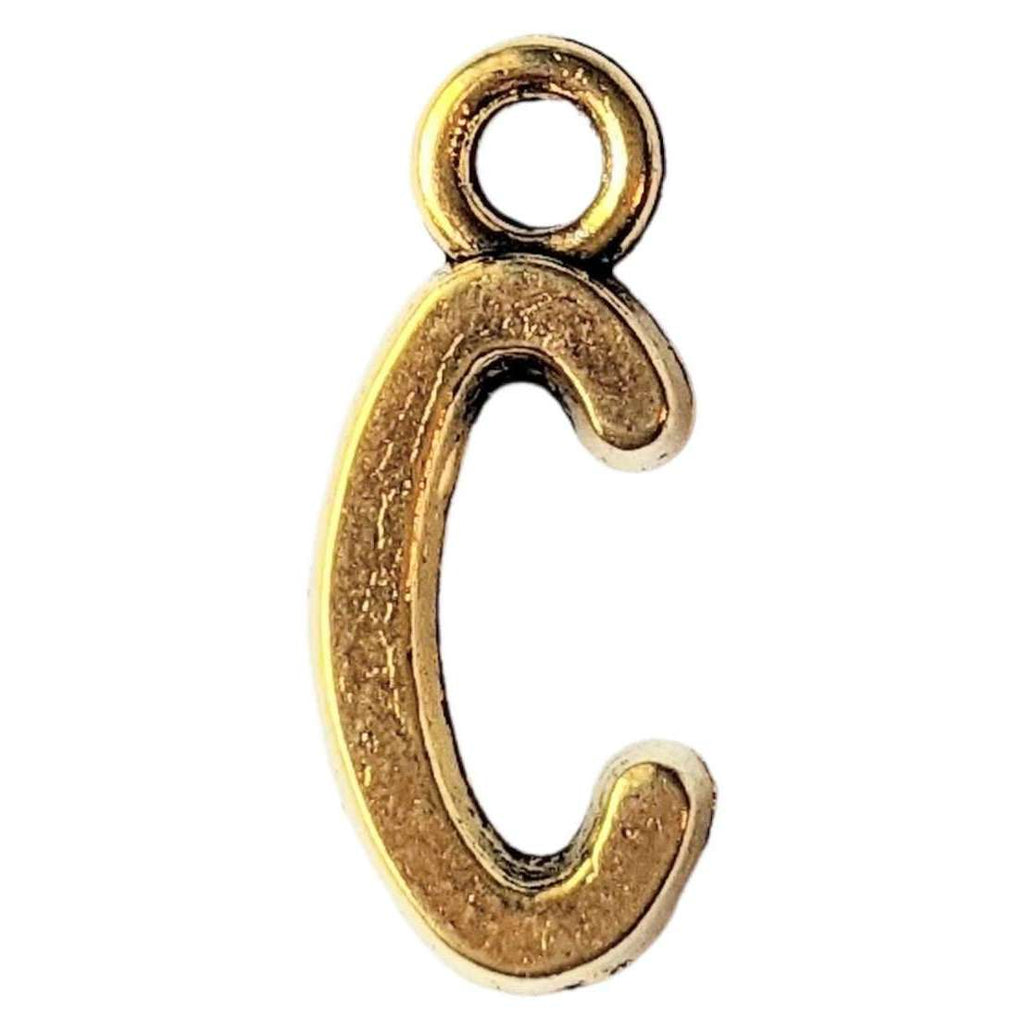 Gold Initial Charm - Letter C