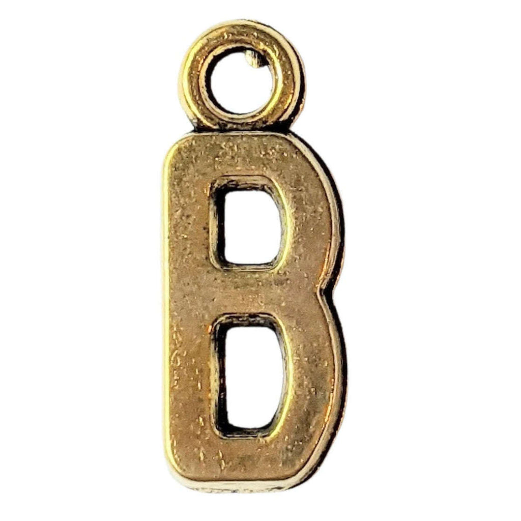 Gold Initial Charm - Letter B