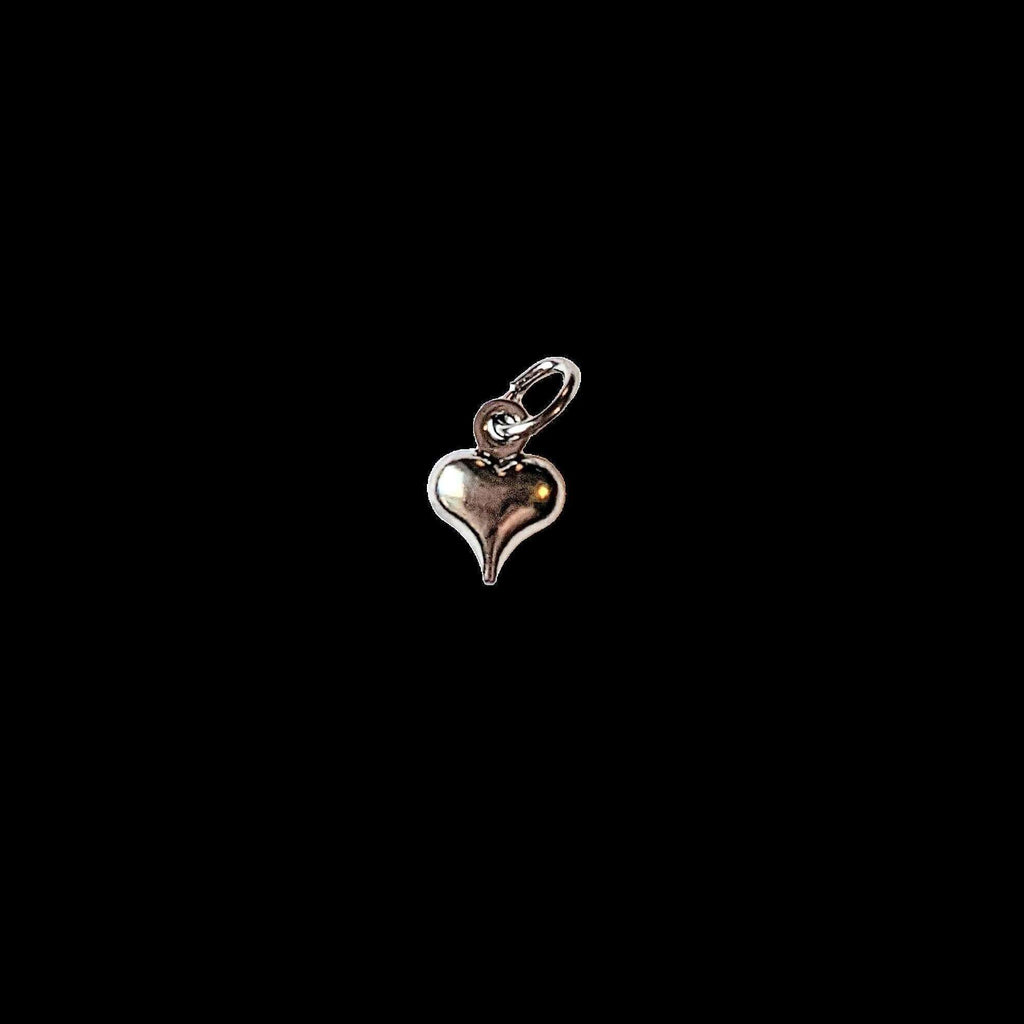 Gunmetal Tiny Heart Charm