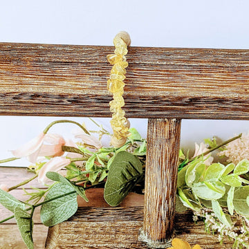 Natural Citrine Gemstone Chip Diffuser-Success Bracelet-NOVEMBER BIRTHSTONE