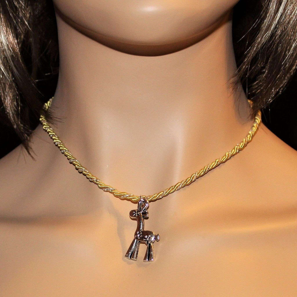 Giraffe Choker Necklace, 16 inch