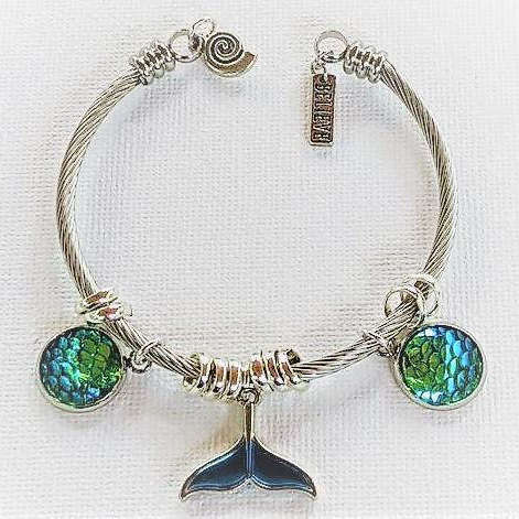 Whale Tail - Believe Euro Cuff Bracelet