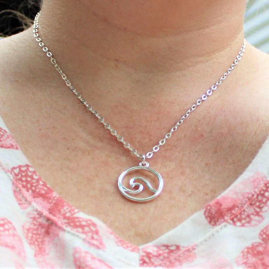 Ocean Wave necklace, 18 inch