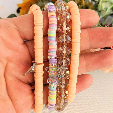 Unicorn Dream Stretch Bracelet Stack