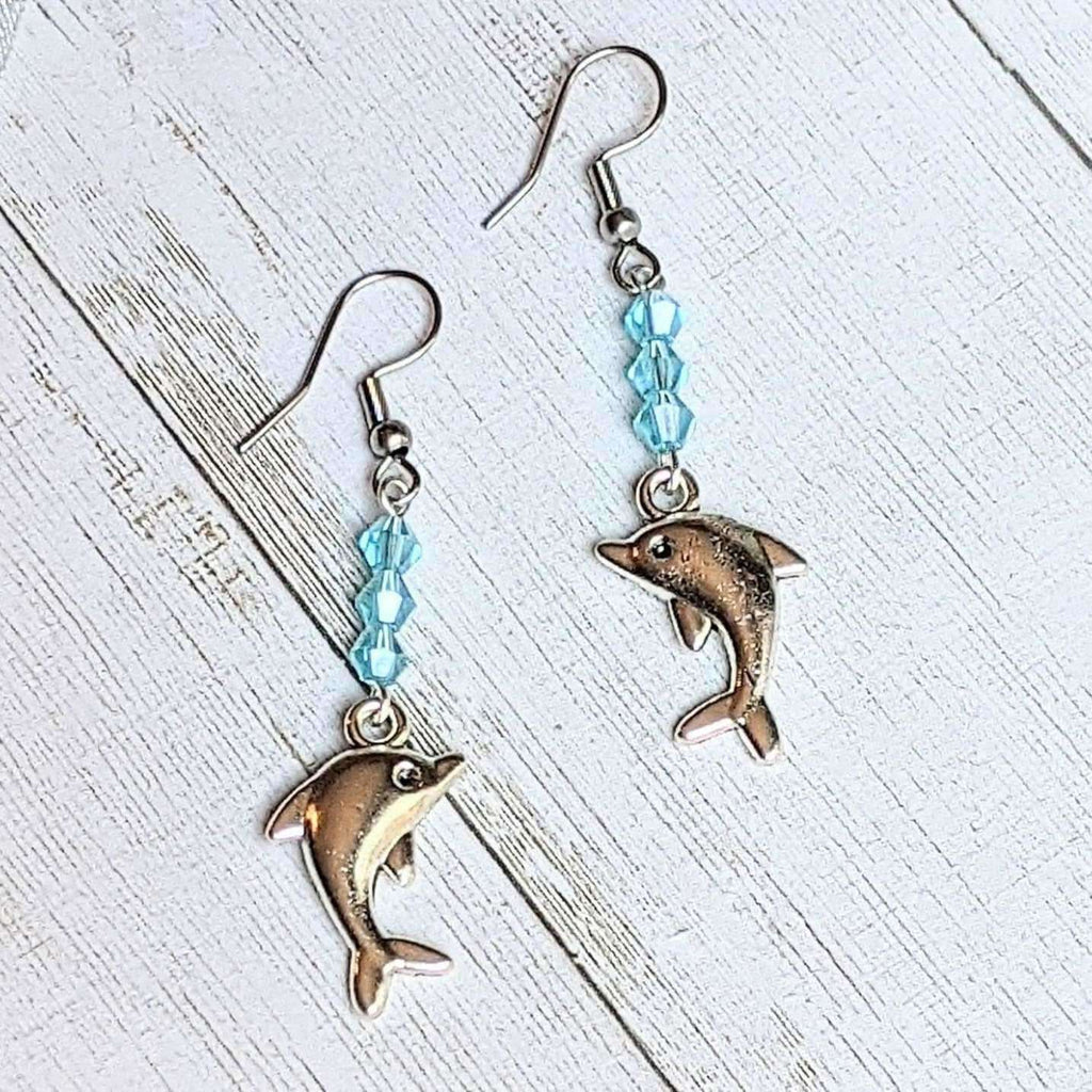 Dolphin Crystal Earrings