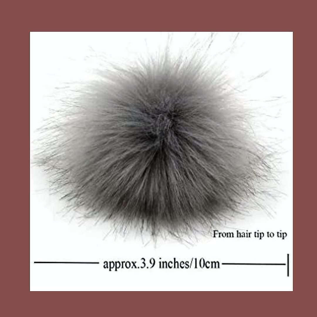 Hair Stylist Keychain/Faux Fur Pom Pom Charm Key Chain-Purse Charm/Journal Charm