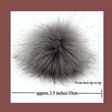Hair Stylist Keychain/Faux Fur Pom Pom Charm Key Chain-Purse Charm/Journal Charm
