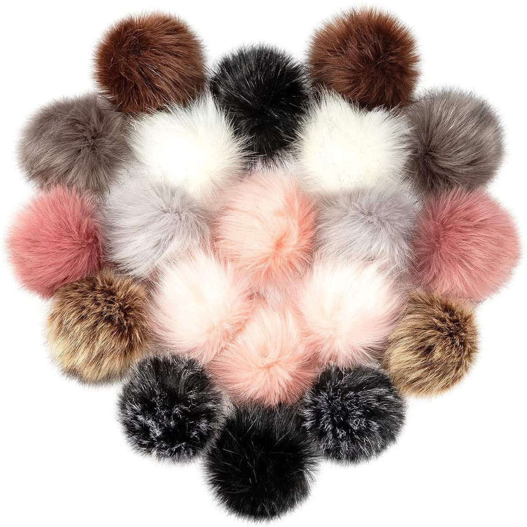 Hair Stylist Keychain/Faux Fur Pom Pom Charm Key Chain-Purse Charm/Journal Charm