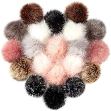 Hair Stylist Keychain/Faux Fur Pom Pom Charm Key Chain-Purse Charm/Journal Charm