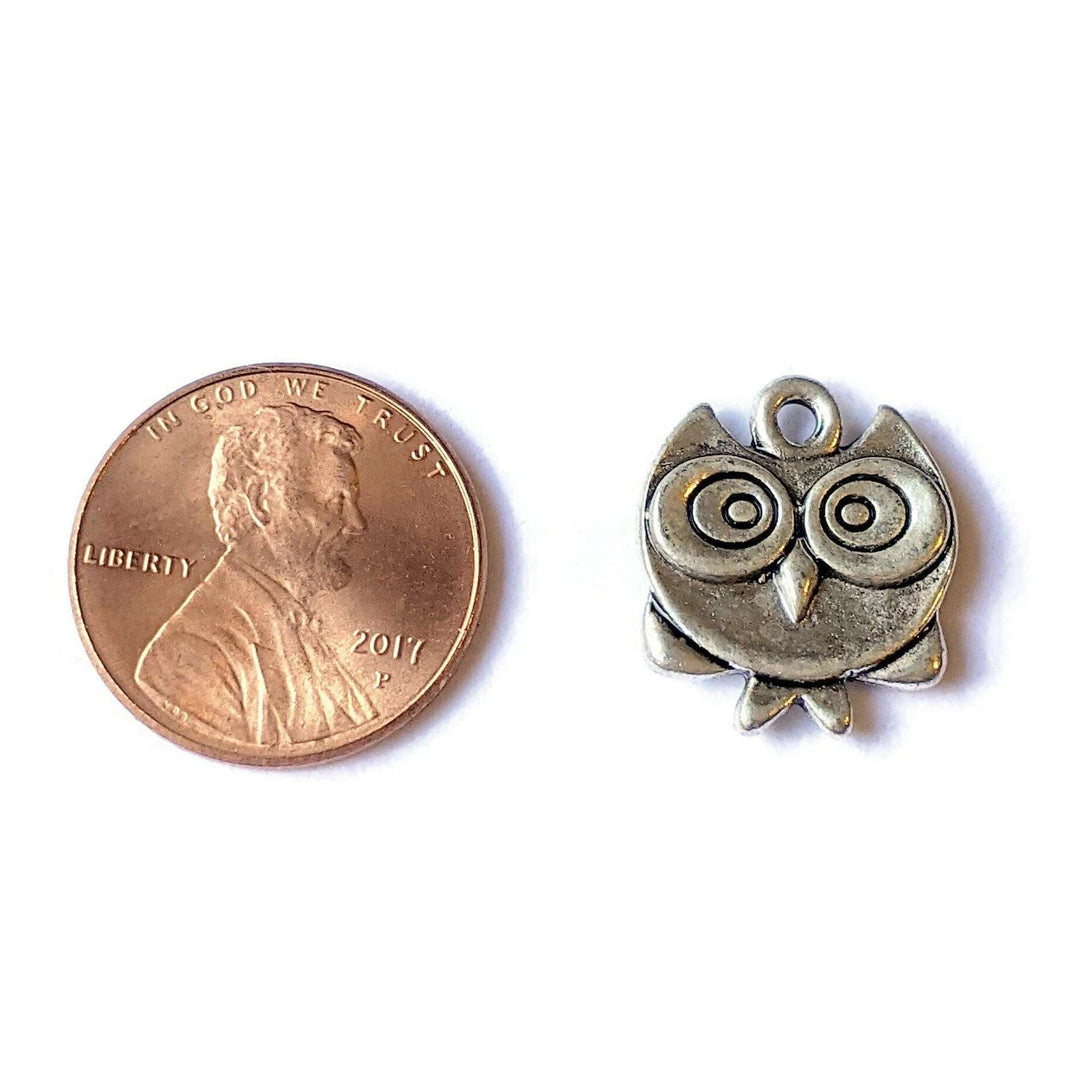 Silver Owl Charm