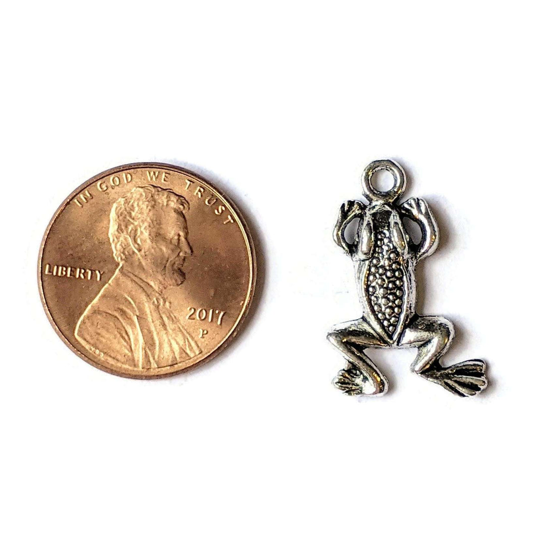 Silver Frog Charm