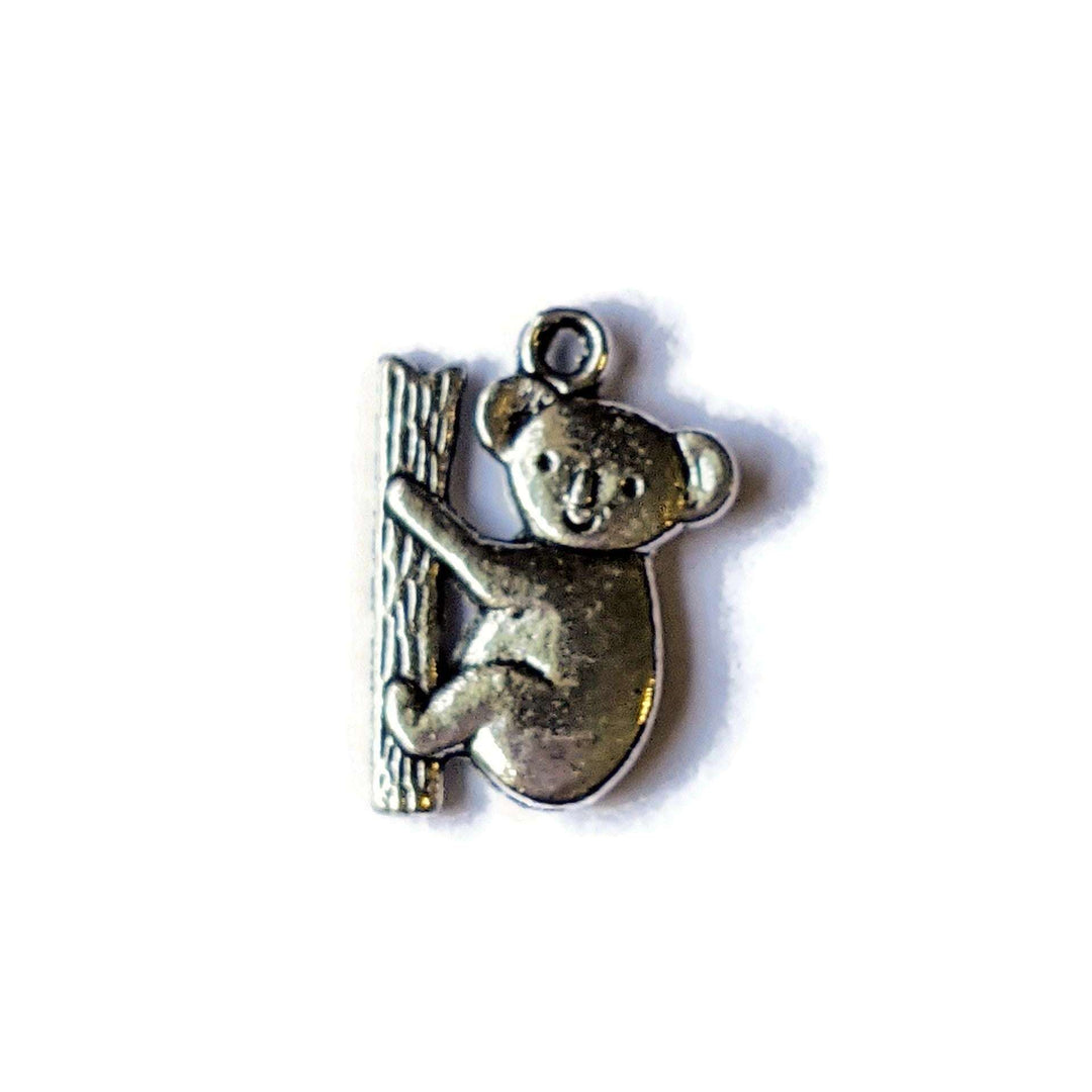 Silver Climbing Koala Charm