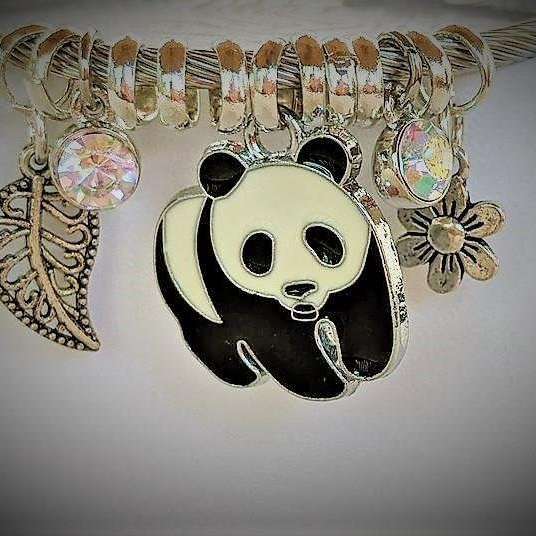 Panda Bear Euro Cuff bracelet