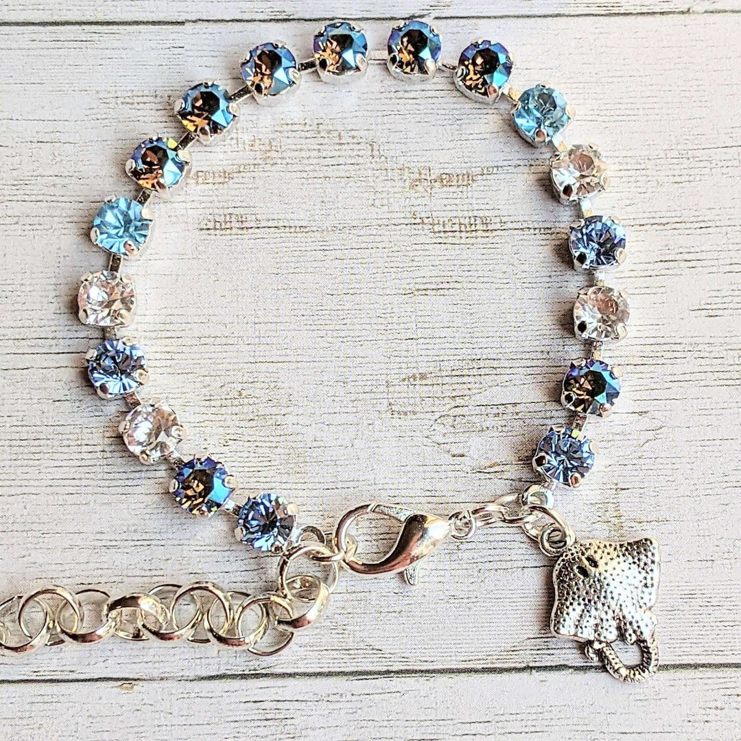 Manta Ray Faceted Crystal Bracelet