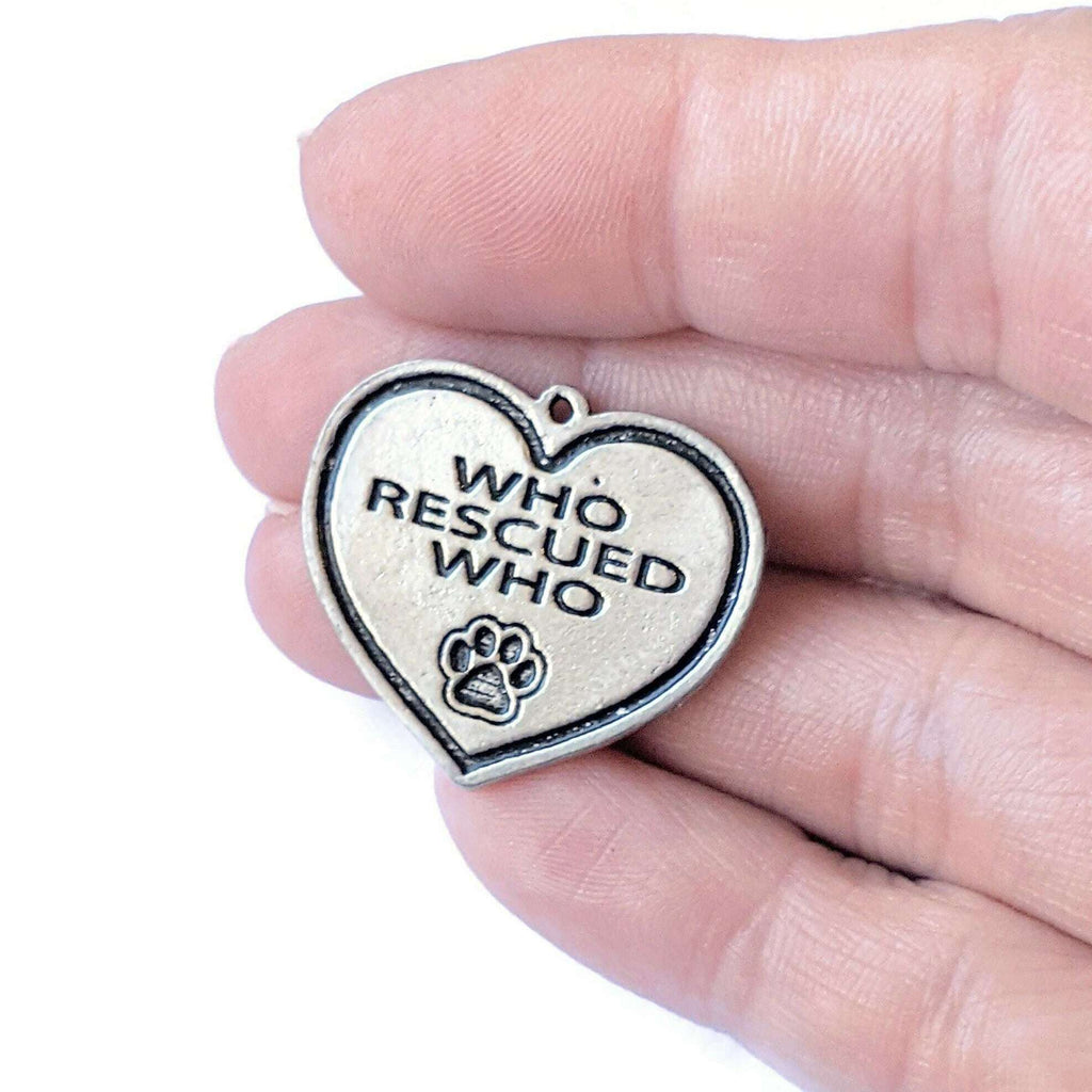 Large Who Rescued Who? Pendant