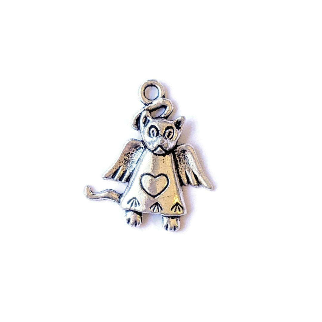 Cat Angel Charm