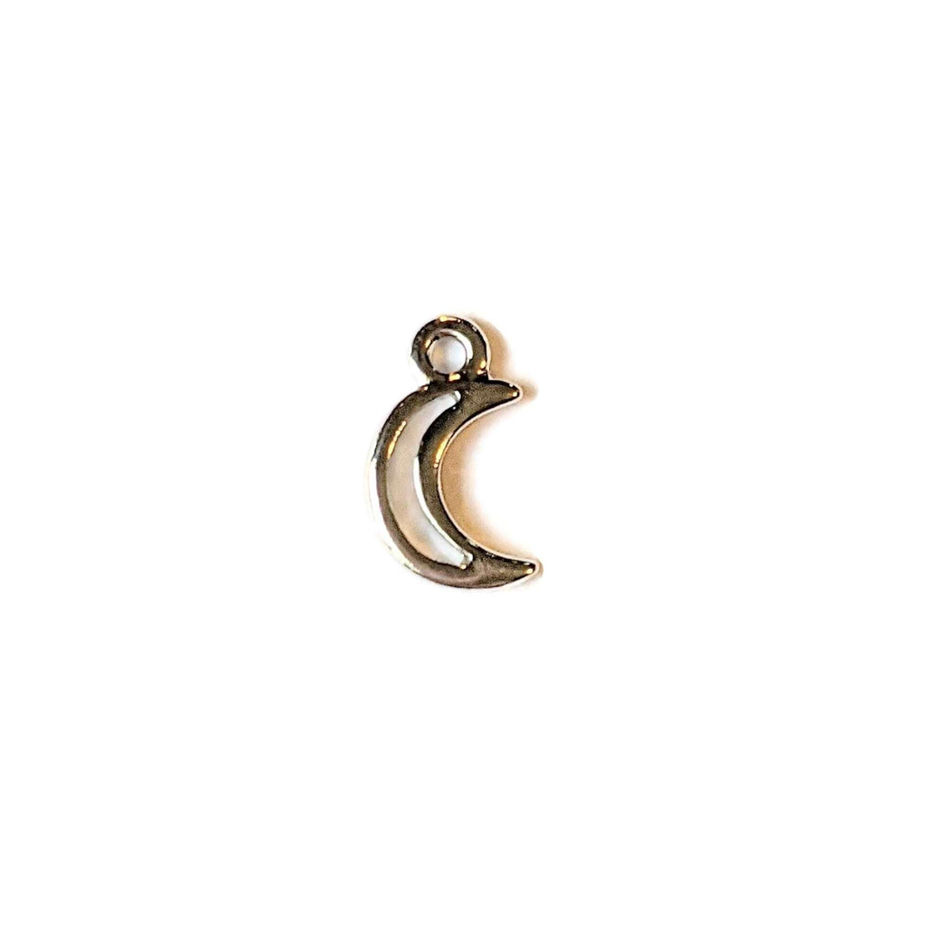 Silver Small TierraCast® Open Crescent Moon Charm