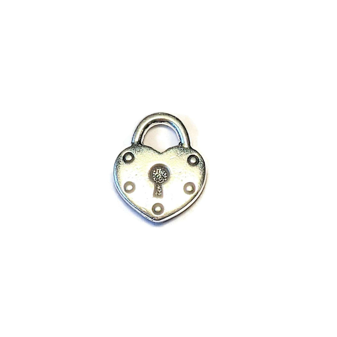 Antique Silver Heart Lock TierraCast®Charm