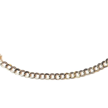 Silver Double Textured Link Charm Bracelet Base - D.I.Y. - BUILD YOUR CHARM BRACELET!