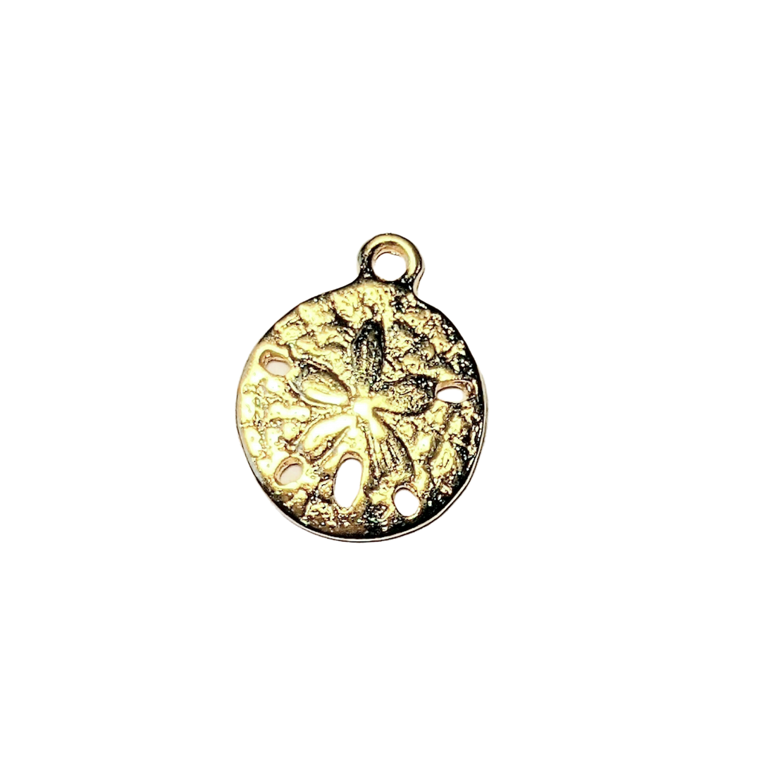 Gold Small Sand Dollar Charm