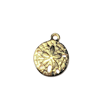 Gold Small Sand Dollar Charm