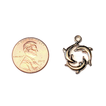 Gold Dolphin Trio Charm