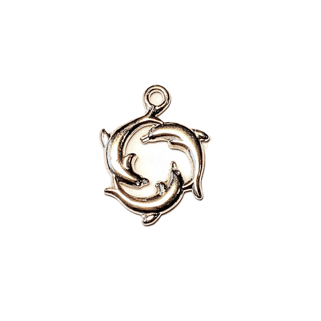 Gold Dolphin Trio Charm