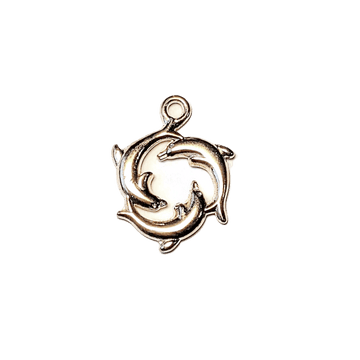Gold Dolphin Trio Charm