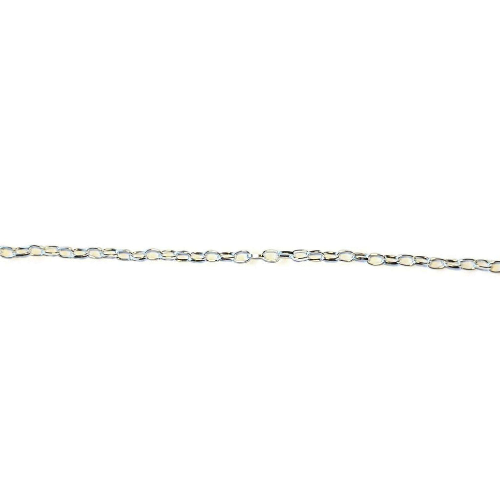 Silver Steel Oval Link Charm Bracelet Base - D.I.Y. - BUILD YOUR CHARM BRACELET!