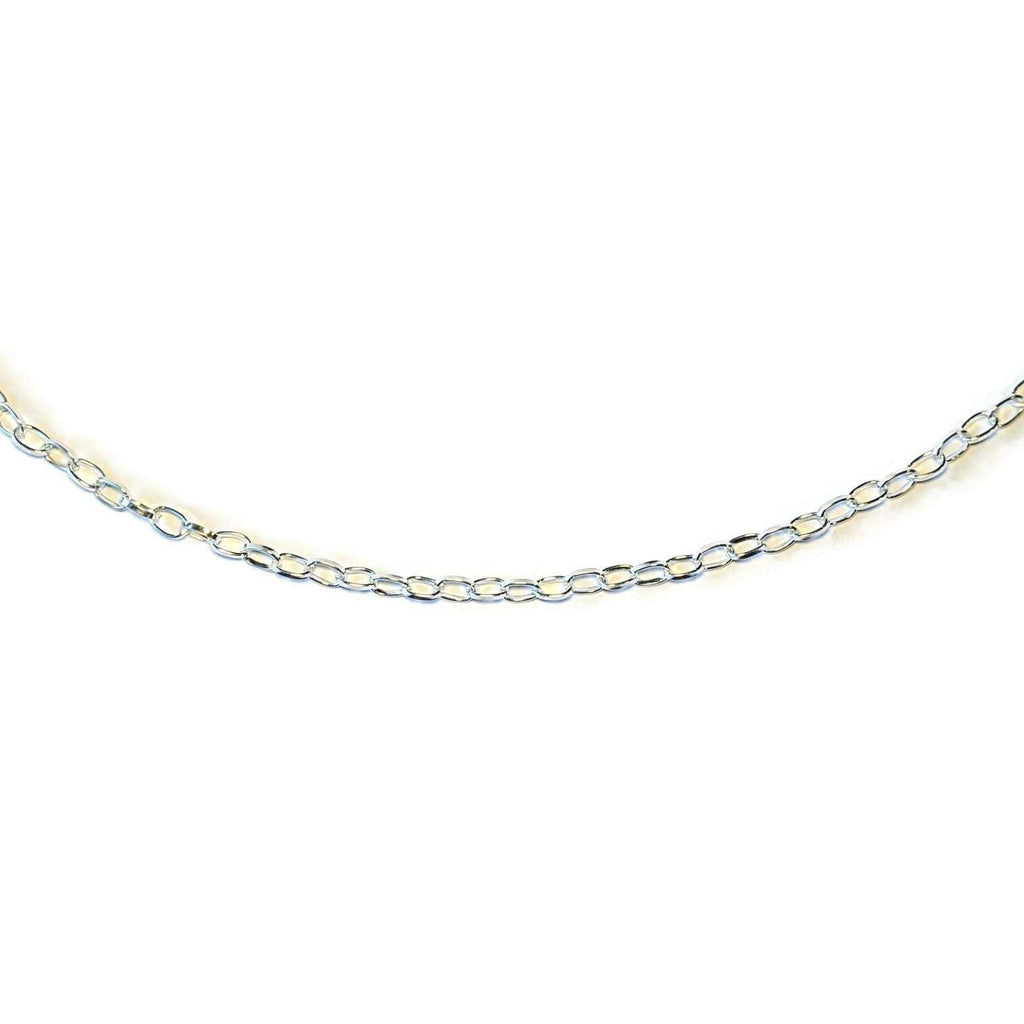 Silver Steel Oval Link Charm Bracelet Base - D.I.Y. - BUILD YOUR CHARM BRACELET!