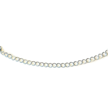 Bright Silver Textured Oval Link Charm Bracelet Base - D.I.Y. - BUILD YOUR CHARM BRACELET!
