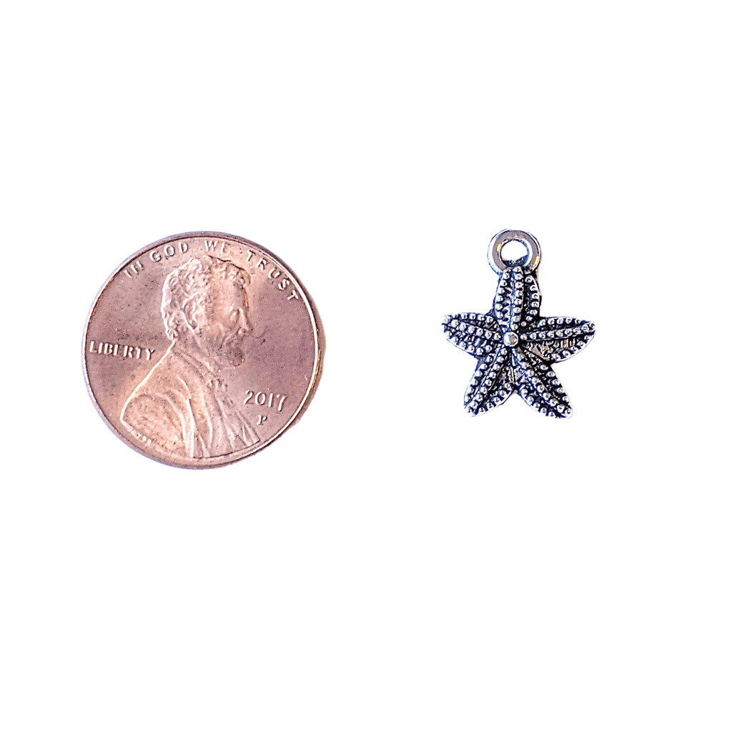Silver Small Starfish Charm
