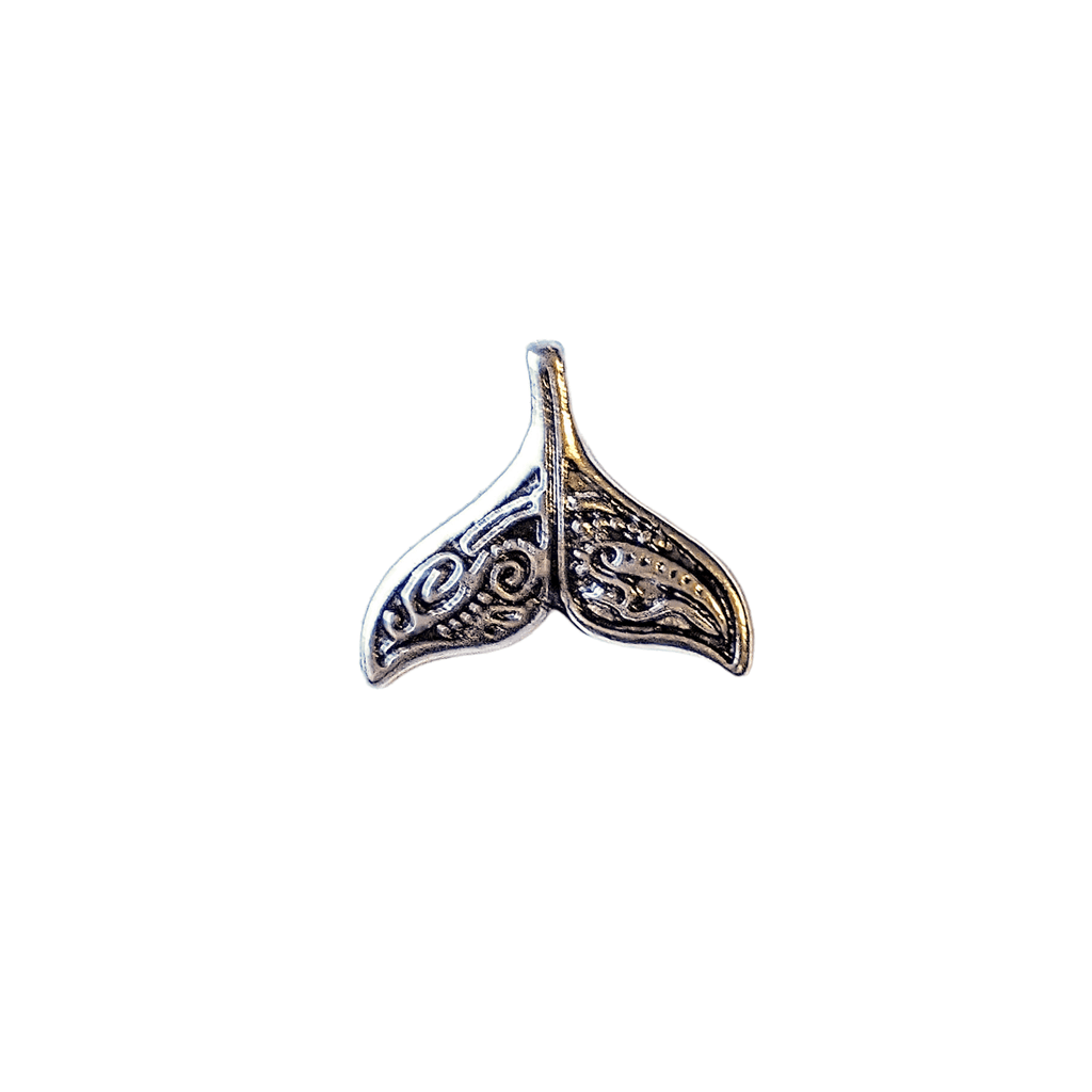 Silver Tribal Whale/Dolphin Tail Pendant