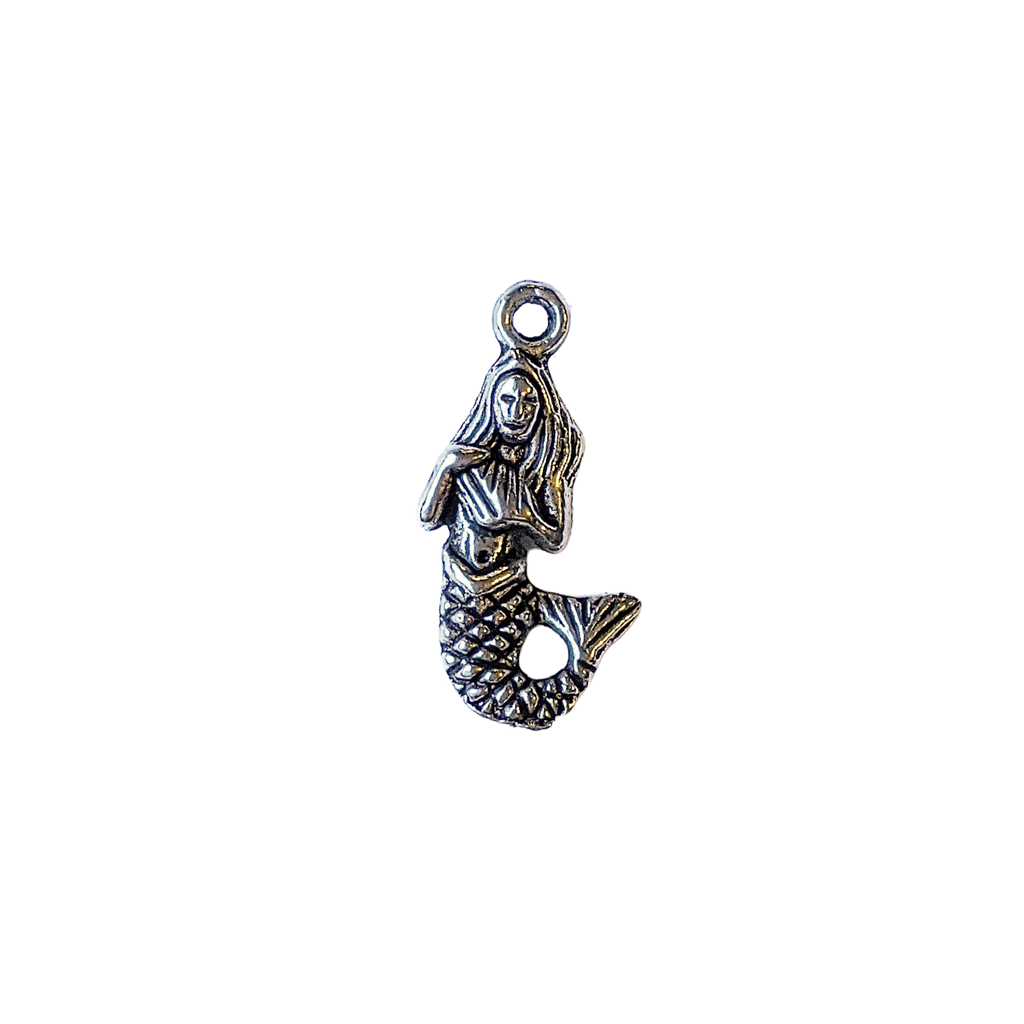 Silver Mermaid Charm Pendant