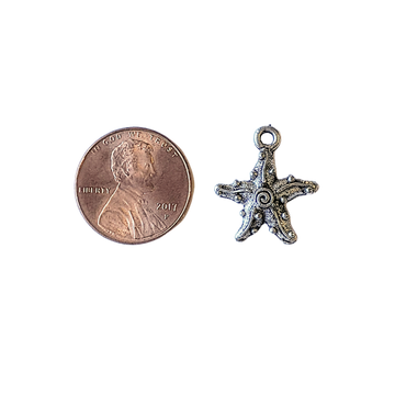 Silver Starfish Charm