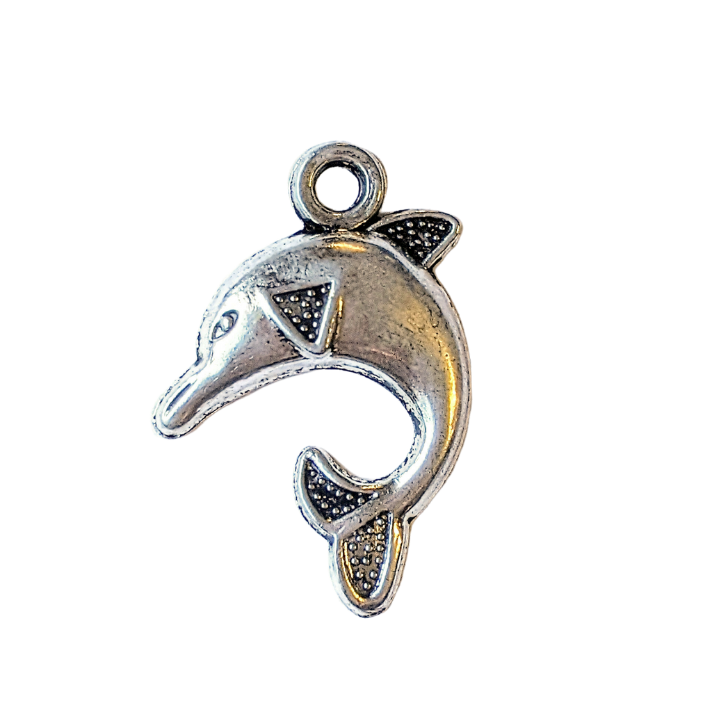 Silver Large Dolphin Pendant
