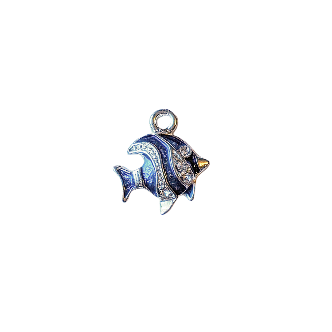 Rhinestone Enamel Tropical Fish Charm