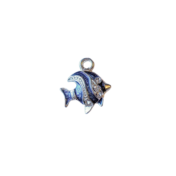Rhinestone Enamel Tropical Fish Charm