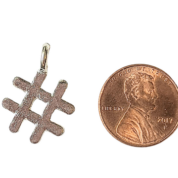 Hashtag Sign Charm Pendant