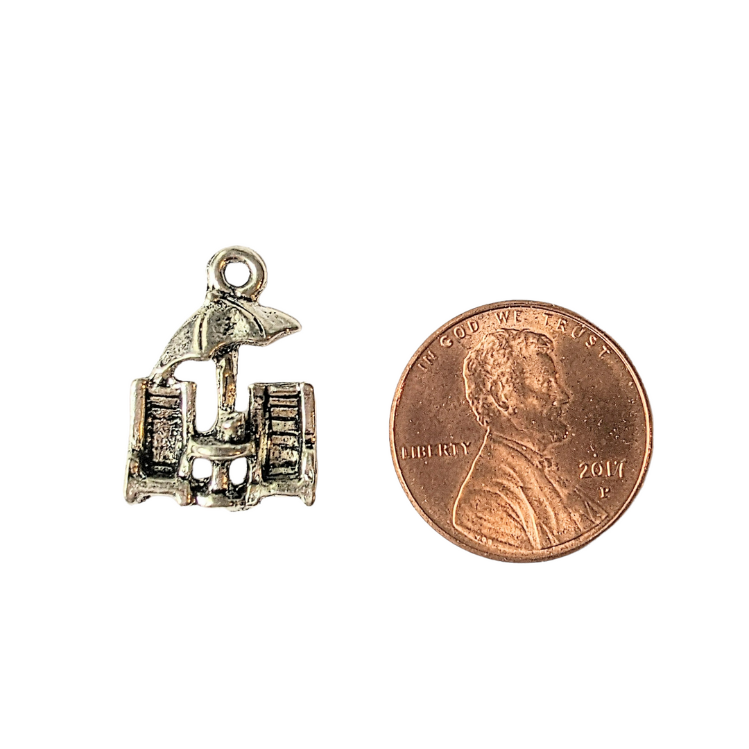 Silver Beach Chairs Charm