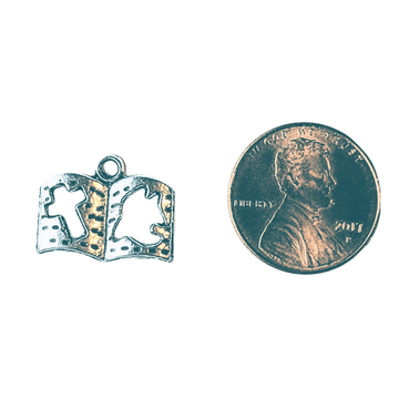 Silver Bible Charm