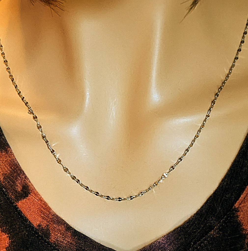 Citrine Gemstone Bottle Necklace, 20 or 24 inch, Silver/Gold