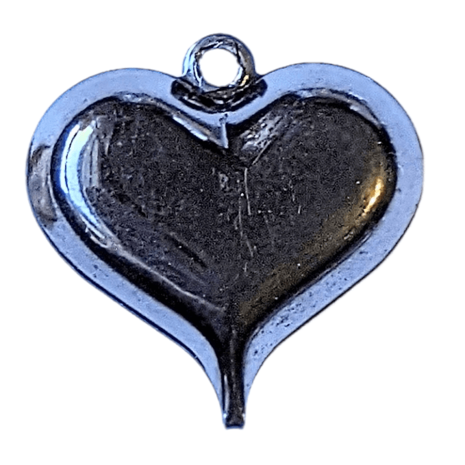 Black Large Heart Pendant