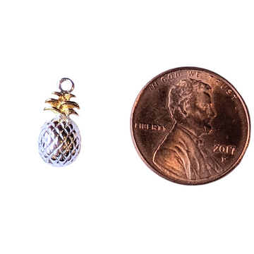Silver Pineapple Charm