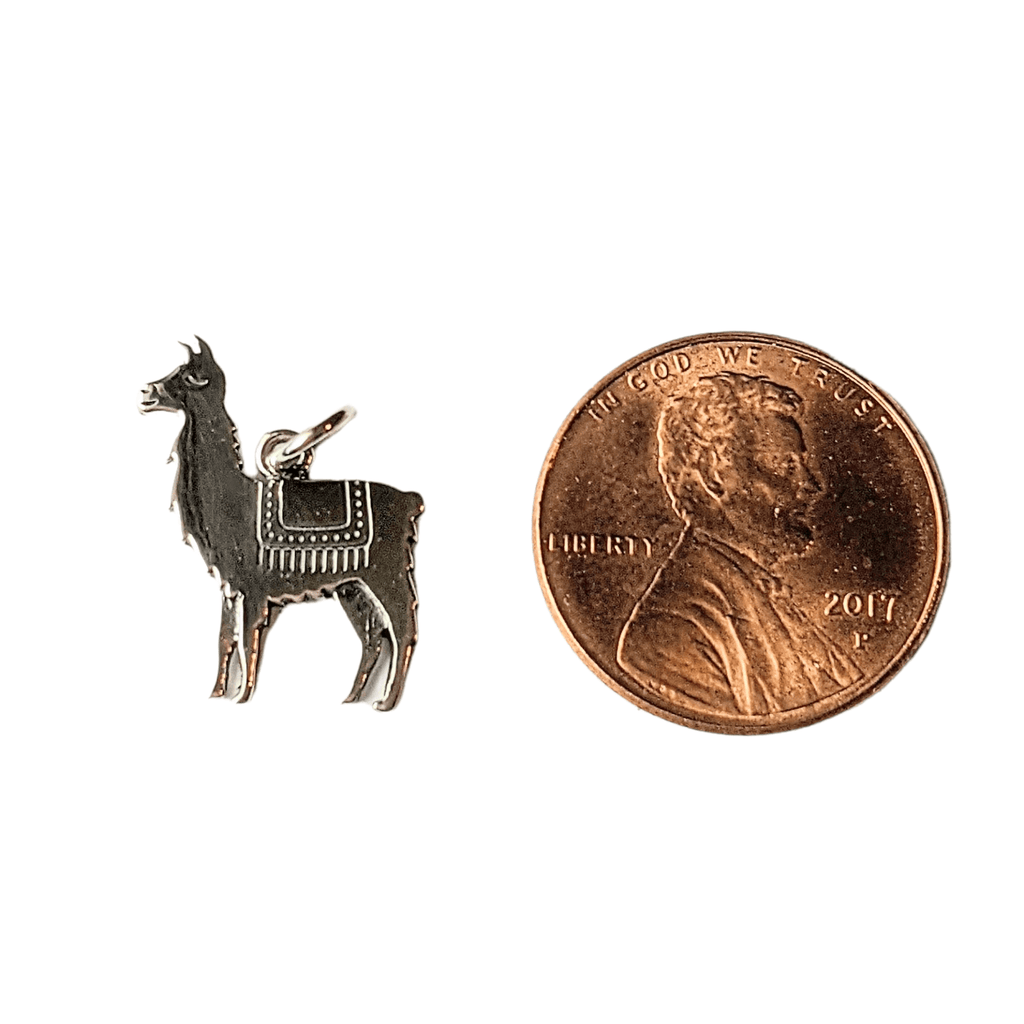 Silver Alpaca/Llama Charm