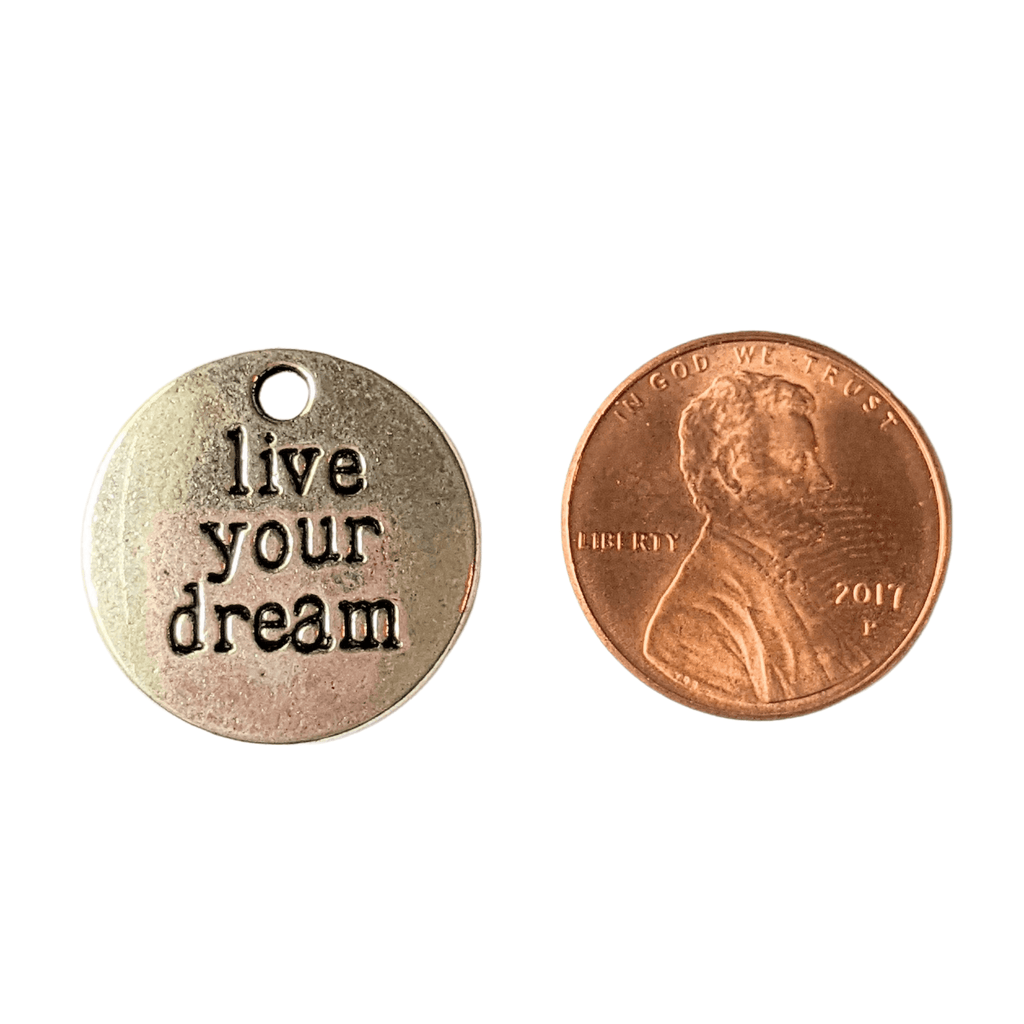 Silver Live Your Dream Charm