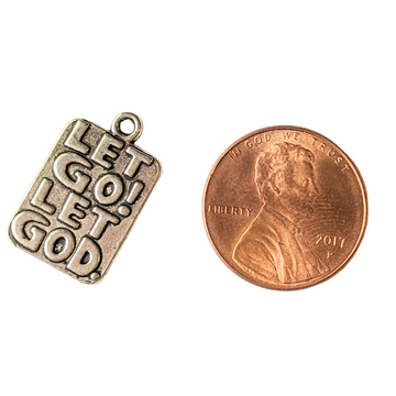 Silver Let Go Let God Pendant